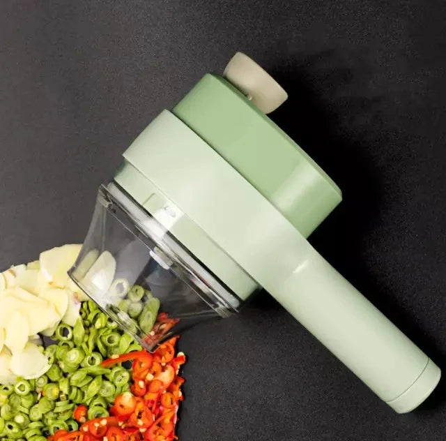 Household Multifunctional Wireless Electric Vegetable Garlic Chopper and Slicer Food Processor for Kitchen